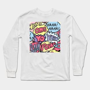 speech bubble Long Sleeve T-Shirt